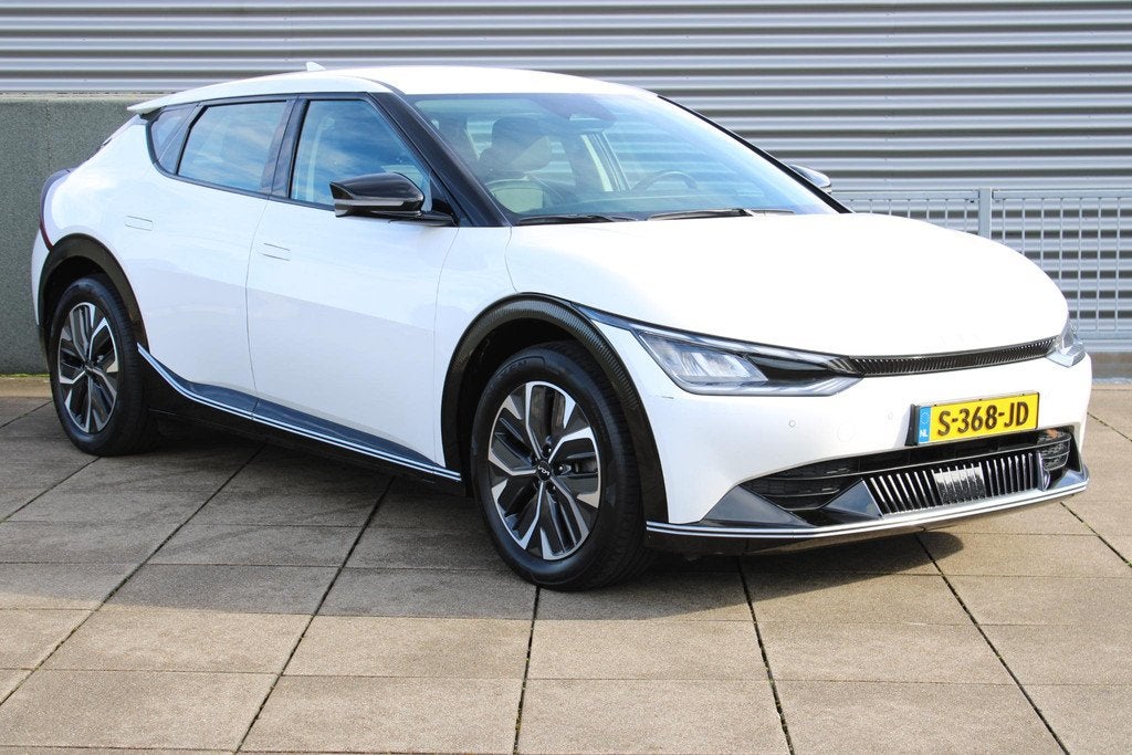 Kia EV6 Plus AWD 77.4 kWh AUTOMAAT Leder / Navigatie / Camer, Auto's, Kia, Gebruikt, Wit, EV6, Geïmporteerd