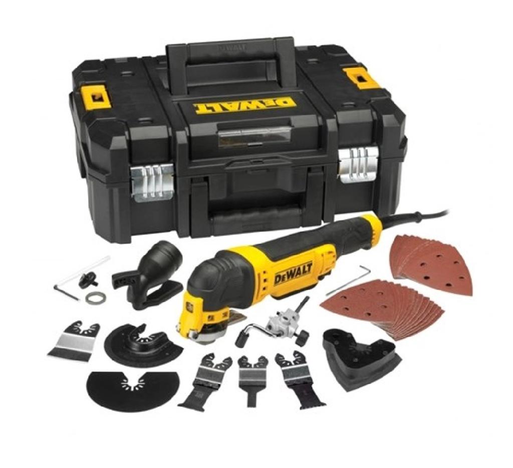 NIEUW!! DeWalt DWE315KT oscillerende multitool - DWE315KT-QS, Ophalen, Zo goed als nieuw, 1200 watt of meer, Excentrische schuurmachine