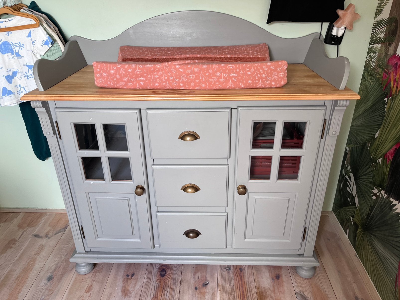 Vintage commode, Ophalen, Gebruikt, 50 tot 70 cm, 100 cm of meer