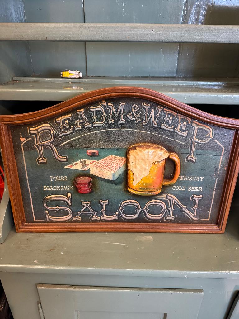Reclame borden mancave, Ophalen, Reclamebord