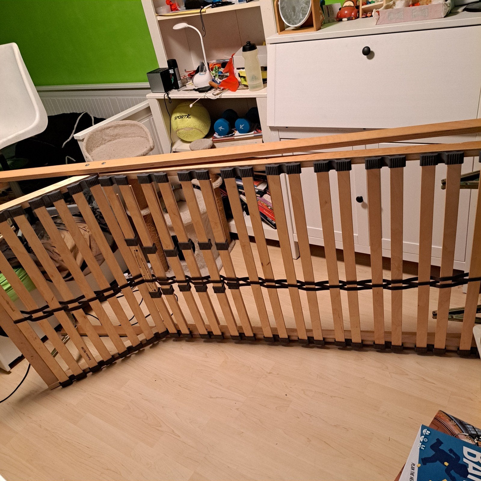 Verstelbare lattenbodem, Ophalen, 90 cm, Eenpersoons, Zo goed als nieuw