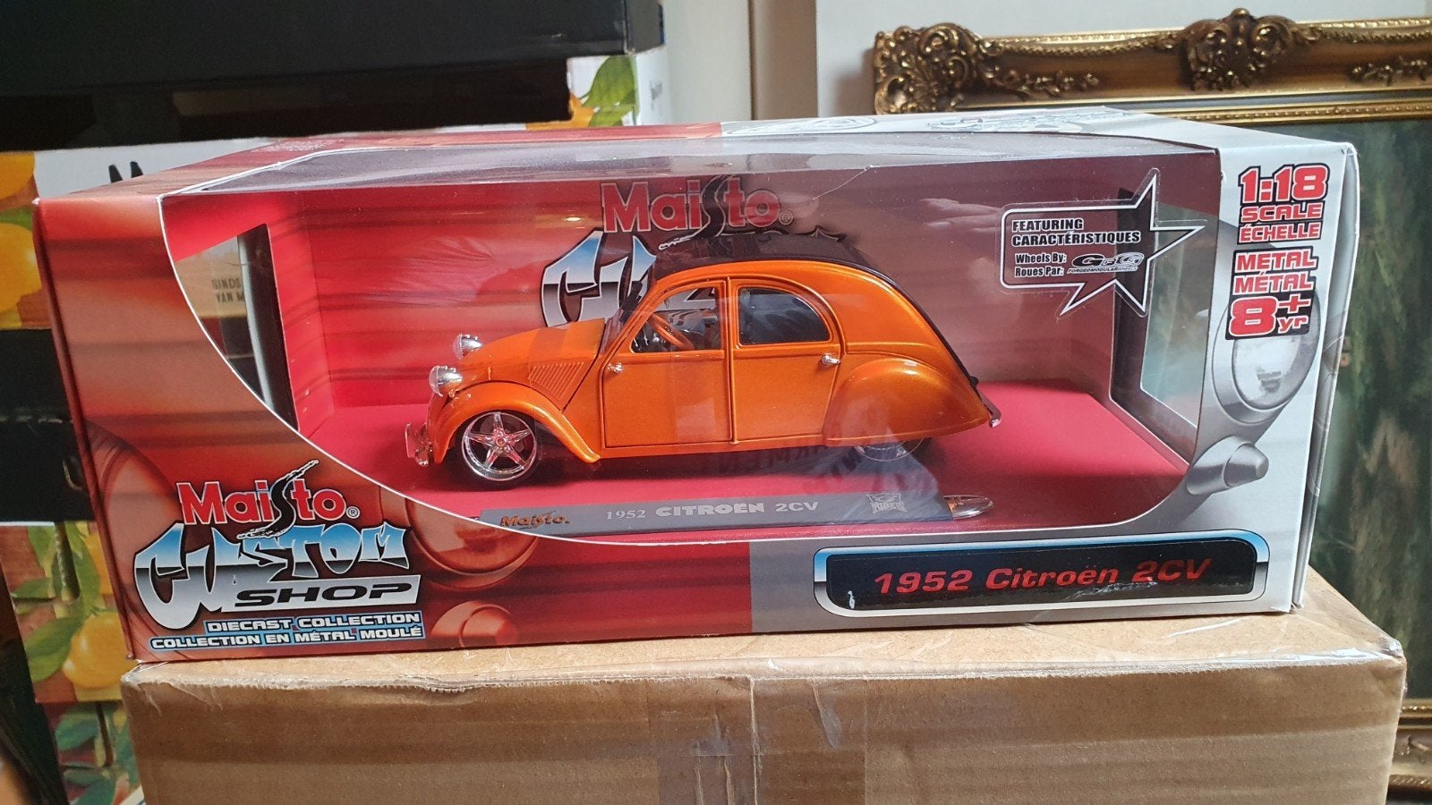 Maisto 1/18 Citroën 2CV Custom Modelauto Nieuw, Hobby en Vrije tijd, Ophalen of Verzenden, Nieuw, Auto, Maisto