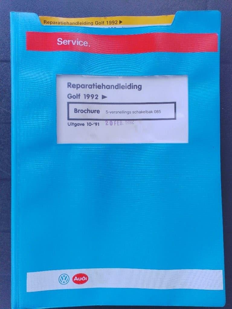 Volkswagen Golf 3 dealer werkplaatsboek versnellingsbak 085, Ophalen of Verzenden, Gelezen, Volkswagen