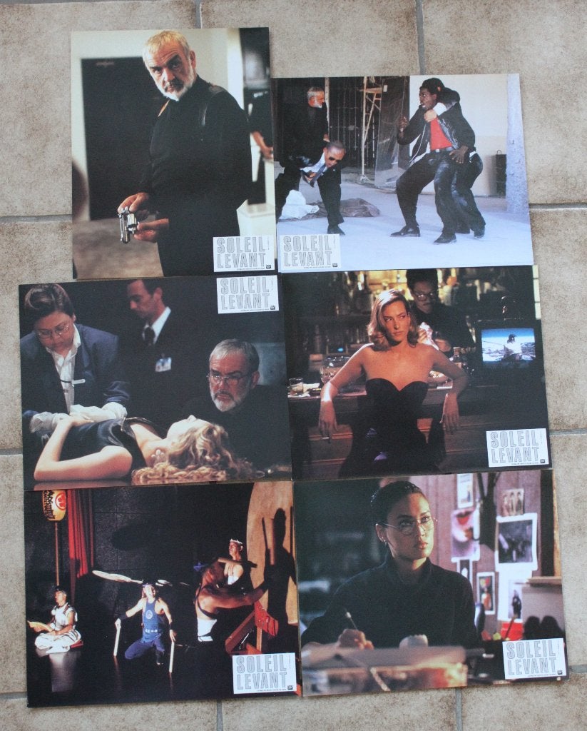 Lobby cards Sean Connery Raising Sun 12 cinema foto's, Verzamelen, 1980 tot heden, Foto, Ophalen of Verzenden, Zo goed als nieuw