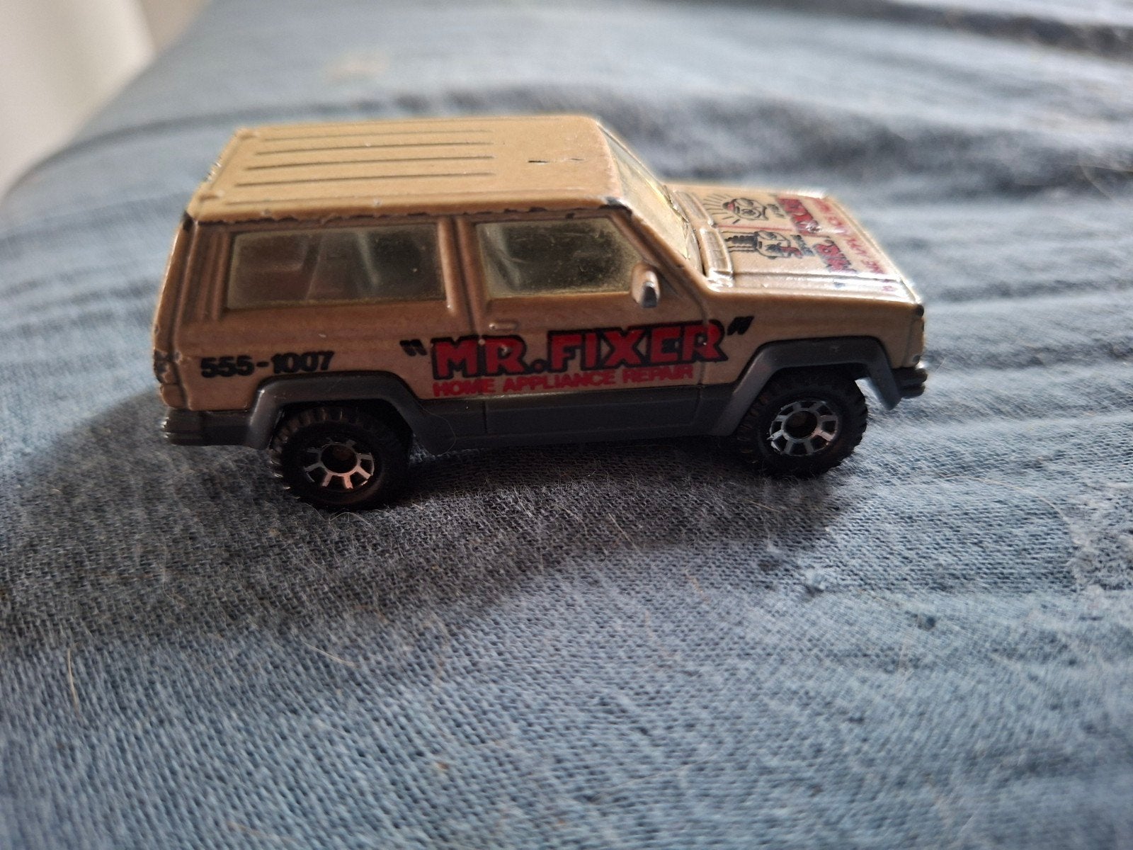 Matchbox Jeep Cherokee "Mr. Fixer" (Made in Macau), Ophalen of Verzenden, Gebruikt