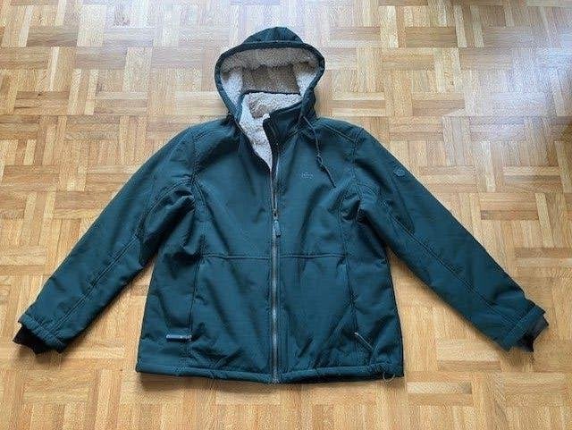 Kjelvik outdoor winterjas met capuchon, maat 48, groen, zgan, Maat 48/50 (M), Kjelvik, Ophalen of Verzenden, Zo goed als nieuw