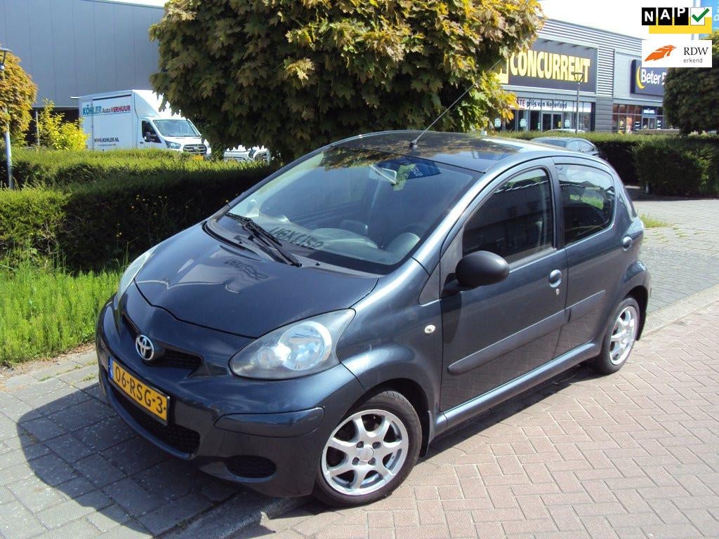 Toyota Aygo 1.0-12V Comfort Navigator, Euro 5, Stof, Gebruikt, Zwart