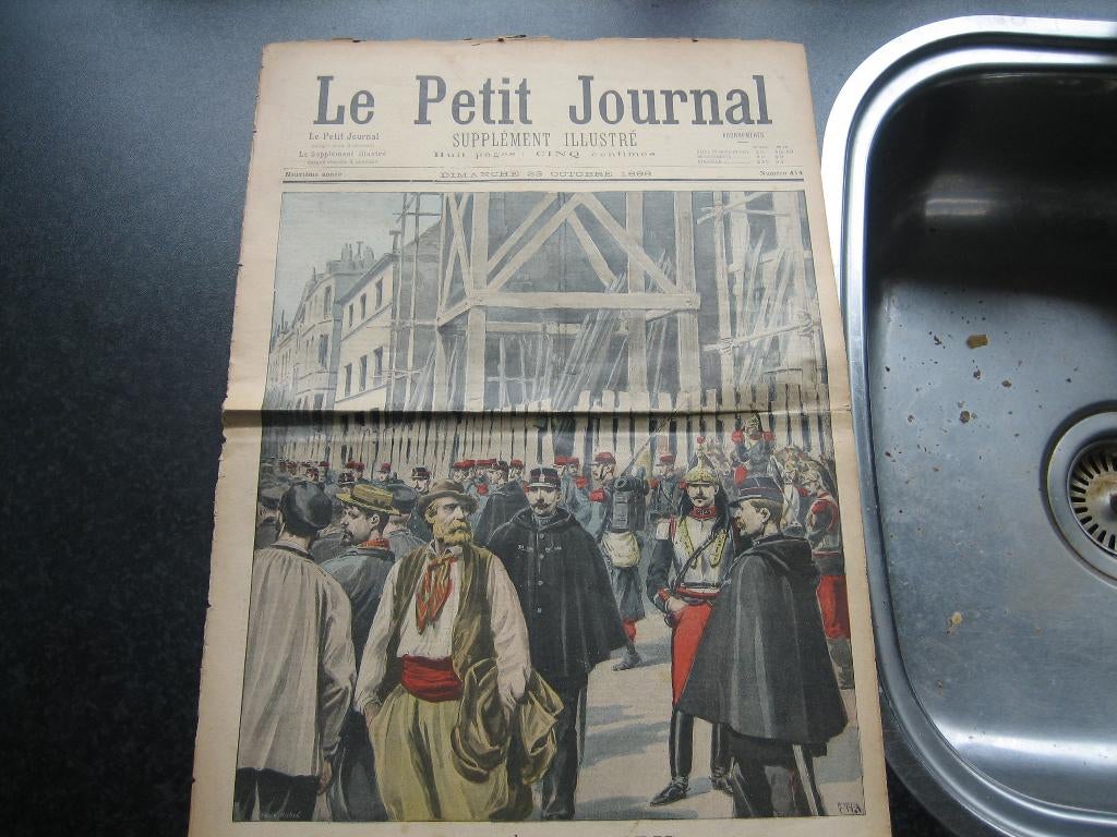 kranten Frankrijk Le petit Journal 5x 1898 Le petit Parisien, Boeken, Ophalen of Verzenden, Gelezen, Overige typen