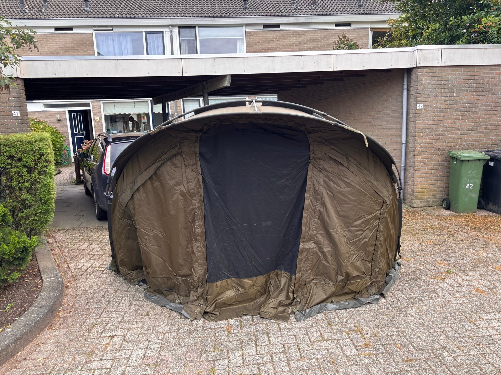 Fox Voyager 2-persoons tent met grondzeil en deuren, Ophalen, Zo goed als nieuw