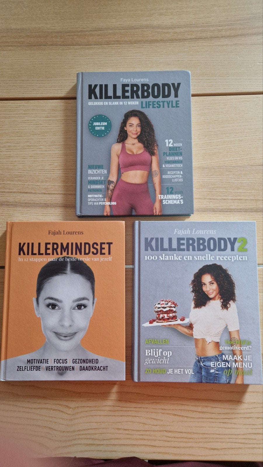 3 boeken  Killerbody Lifestyle, Killerbody 2, Ophalen of Verzenden, Gelezen, Dieet en Voeding, Faya Lourens
