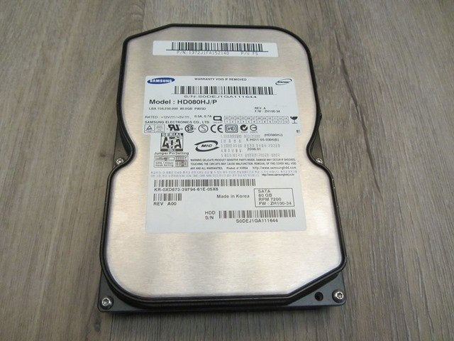 Samsung Spinpoint P80SD 80GB 7200RPM SATA 3Gbps 8MB Cache, Computers en Software, Harde schijven, Intern, 80 Gb, Ophalen of Verzenden