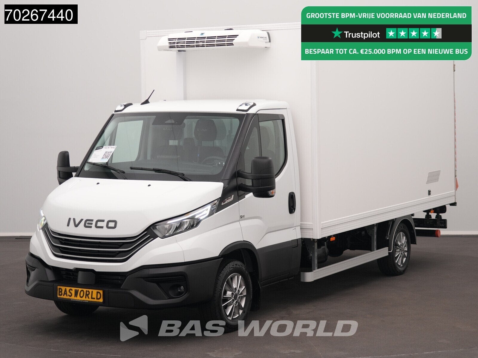 Iveco Daily 35S18 BPM VRIJ! 3.0L Laadklep Koelwagen Vriezer, Auto's, Automaat, Stof, Euro 6, 4 cilinders