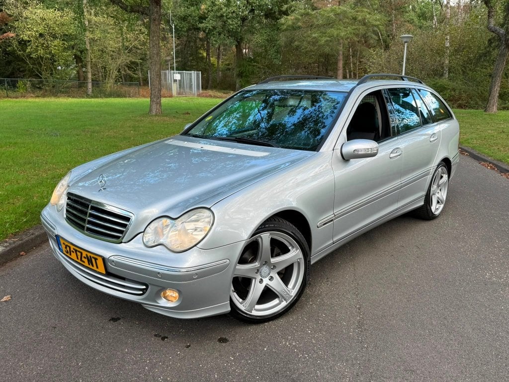 Mercedes-Benz C-Klasse 1.8 C180 Kompr Combi AUT 2007 Grijs, Automaat, Achterwielaandrijving, Zwart, Origineel Nederlands