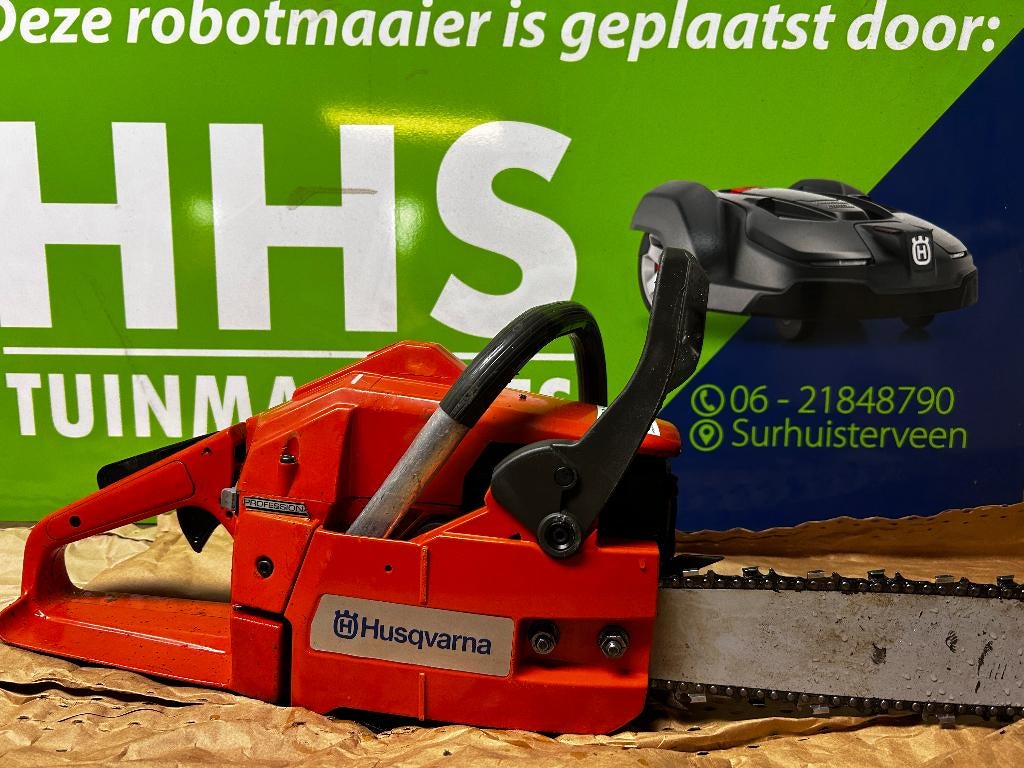 husqvarna 254 xp kettingzaag ouderwets degelijk, Tuin en Terras, Hand-tuingereedschap, Ophalen, Zo goed als nieuw, Husqvarna