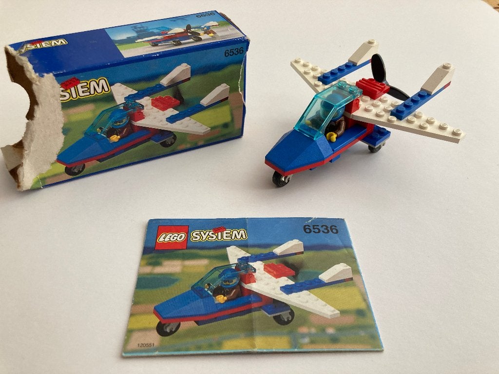 Lego 6536 Aero Hawk Vliegtuig (1993) compleet, Kinderen en Baby's, Speelgoed | Duplo en Lego, Compleet, Lego, Ophalen of Verzenden