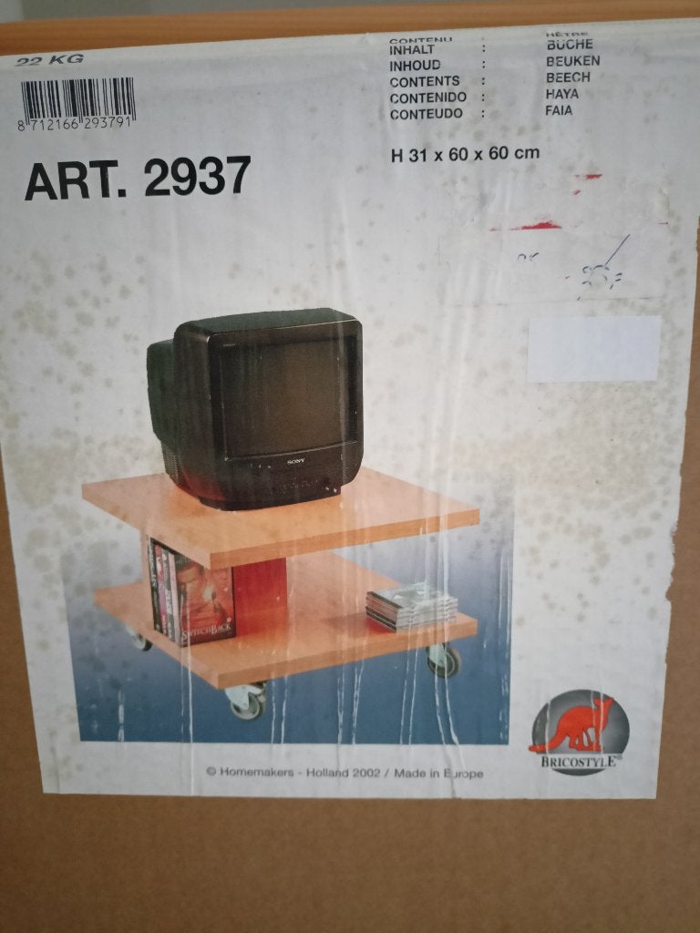 TAFELTJE op zwenkwieltjes SPLINTERNIEUW IN DOOS!, Ophalen, Nieuw, 50 tot 100 cm, Minder dan 100 cm