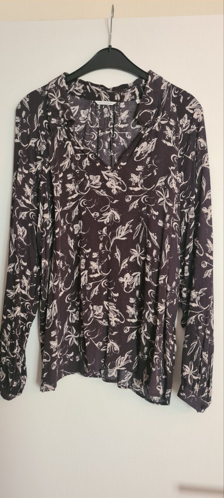 Yaya blouse top met bloemenprint - Maat 44/XL, Yaya, Ophalen of Verzenden, Zwart