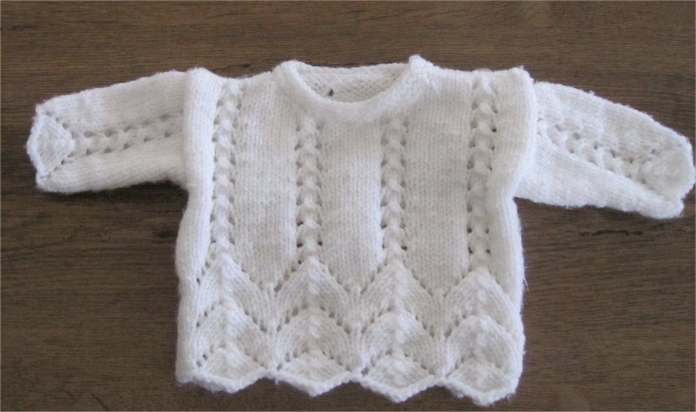 Handgebreid poppentruitje, Ophalen of Verzenden