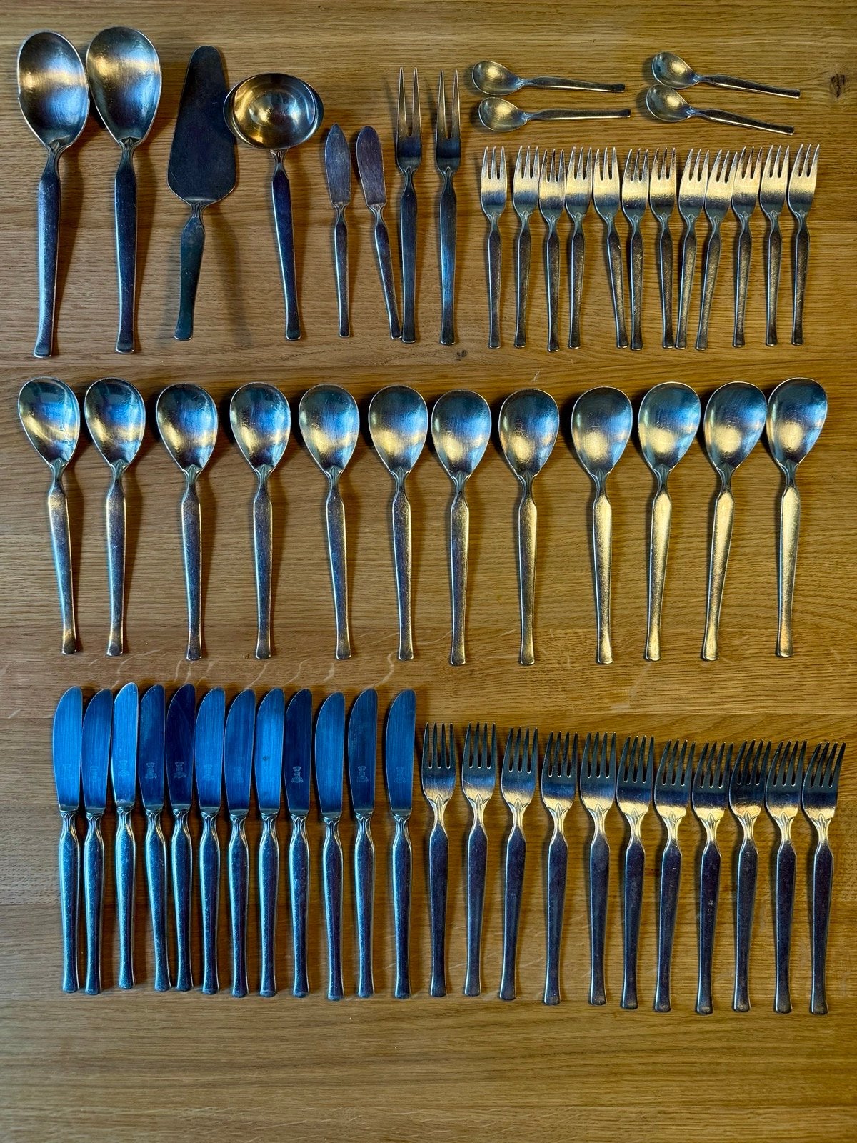 12-delig Ebel Solingen Verzilverd Bestekset (59 stuks), Antiek en Kunst, Ophalen