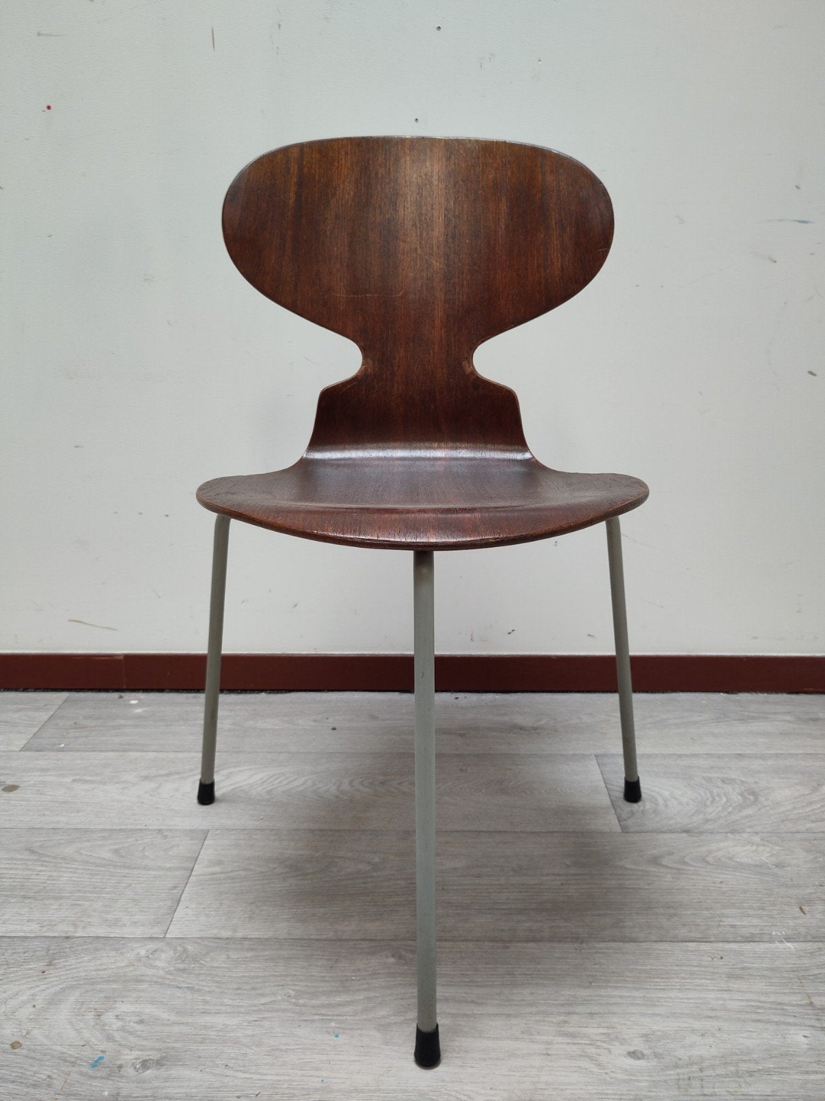 First Edition Ant chair 3100 Arne Jacobsen Fritz Hansen FH, Gebruikt, Bruin, Mid century modern Scandinavisch design scandi Zweeds