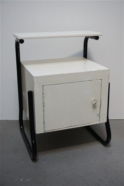 Vintage nachtkastje buisframe Bauhaus, Ophalen of Verzenden