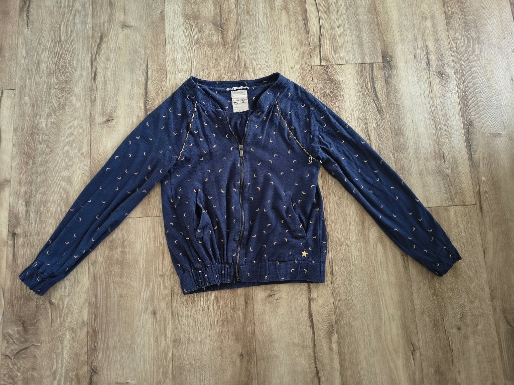 Prachtig donkerblauw vest met gouden manen, Revelation, XS., Blauw, Onb, Ophalen of Verzenden, Revelation