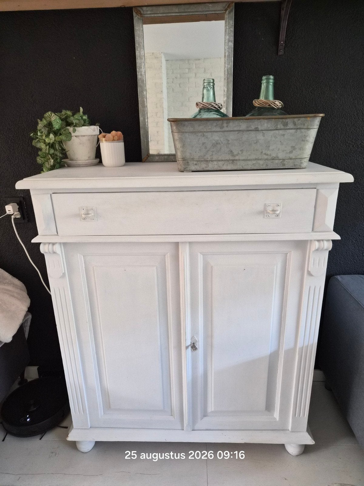 brocante houten kast, Ophalen, Gebruikt