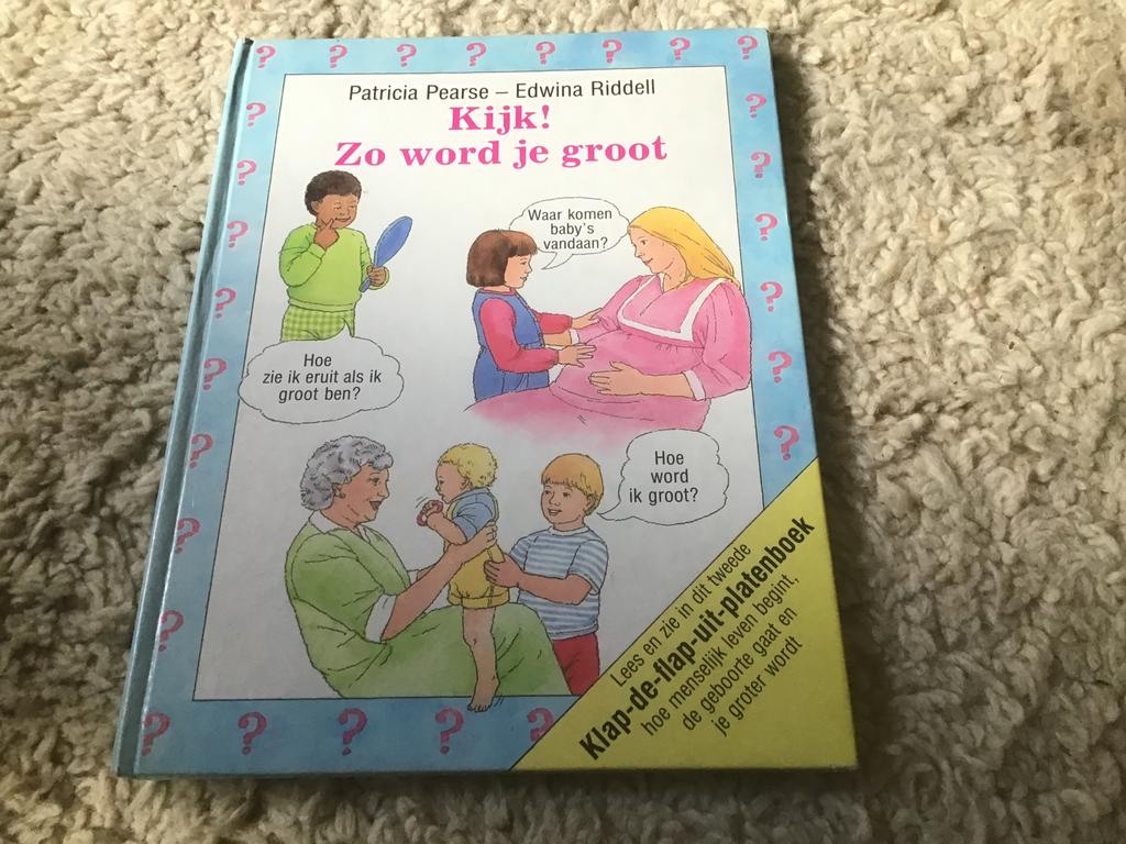 Kijk! Zo word je groot - Patricia Pearse opbr giro 555, Ophalen of Verzenden, Gelezen, Zwangerschap en Bevalling