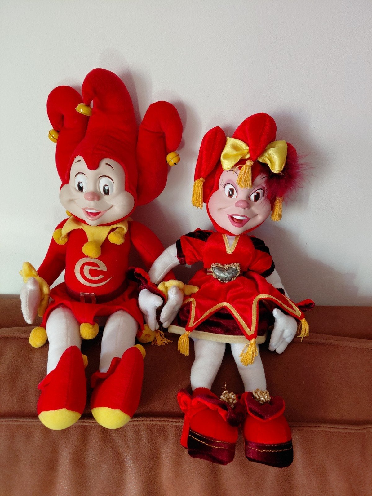 Unieke Vintage Efteling Set: Pardoes & Pardijn Knuffelpoppen, Ophalen of Verzenden, Zo goed als nieuw, Beeldje of Poppetje