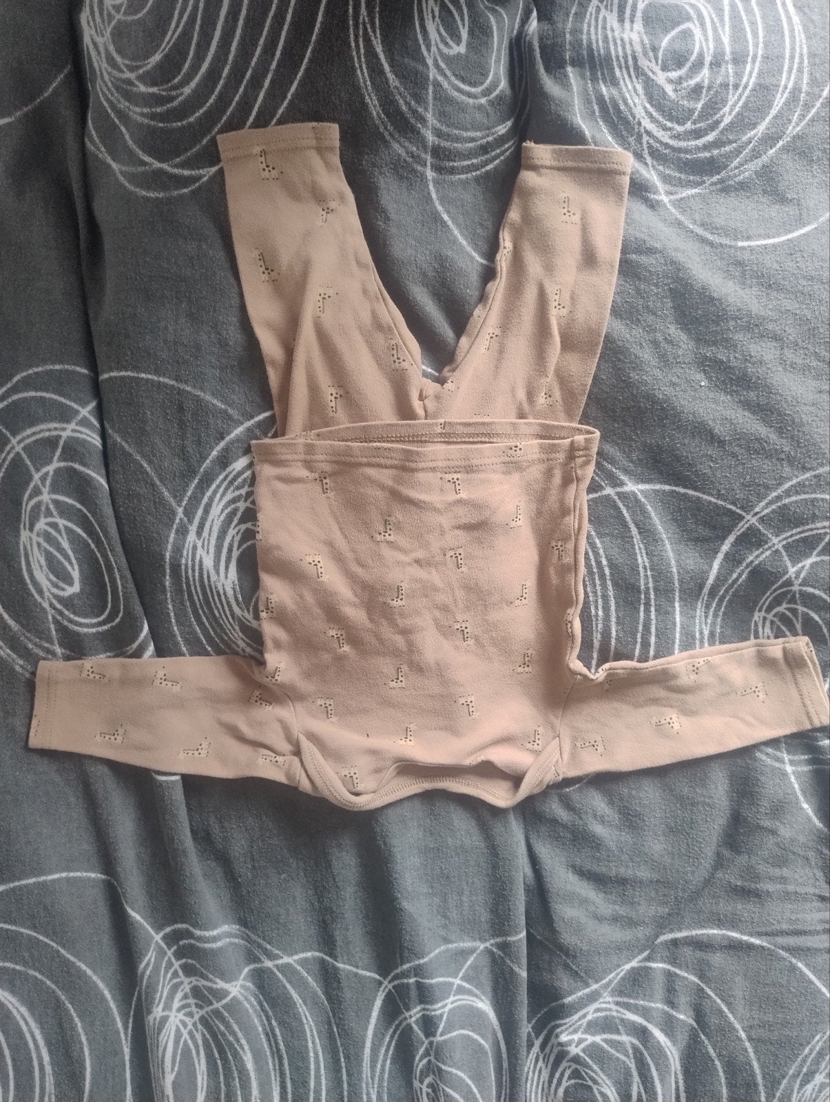 Schattige babykleding set: romper en broekje, Ophalen of Verzenden, Zo goed als nieuw, Onbekend, Jongetje of Meisje