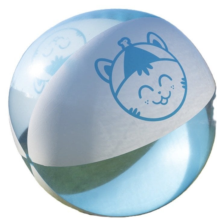 Blauw Witte Mega Strandbal, Kinderen en Baby's, Speelgoed | Buiten | Opblaasfiguren, Verzenden, Nieuw
