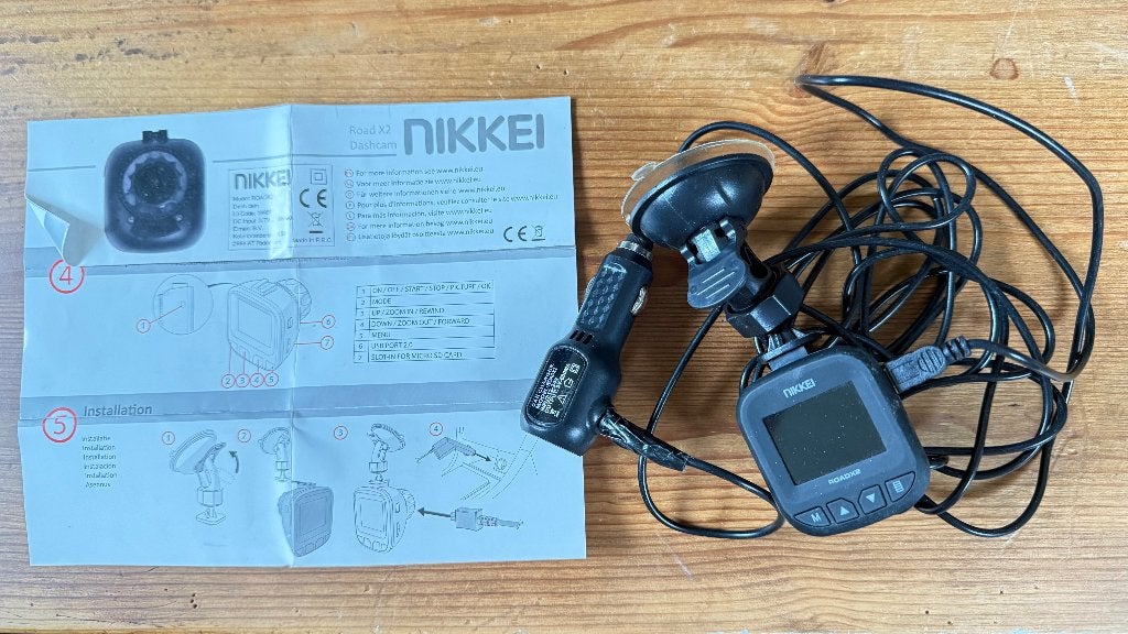NIKKEI Dashcam Road X2, Ophalen, Gebruikt
