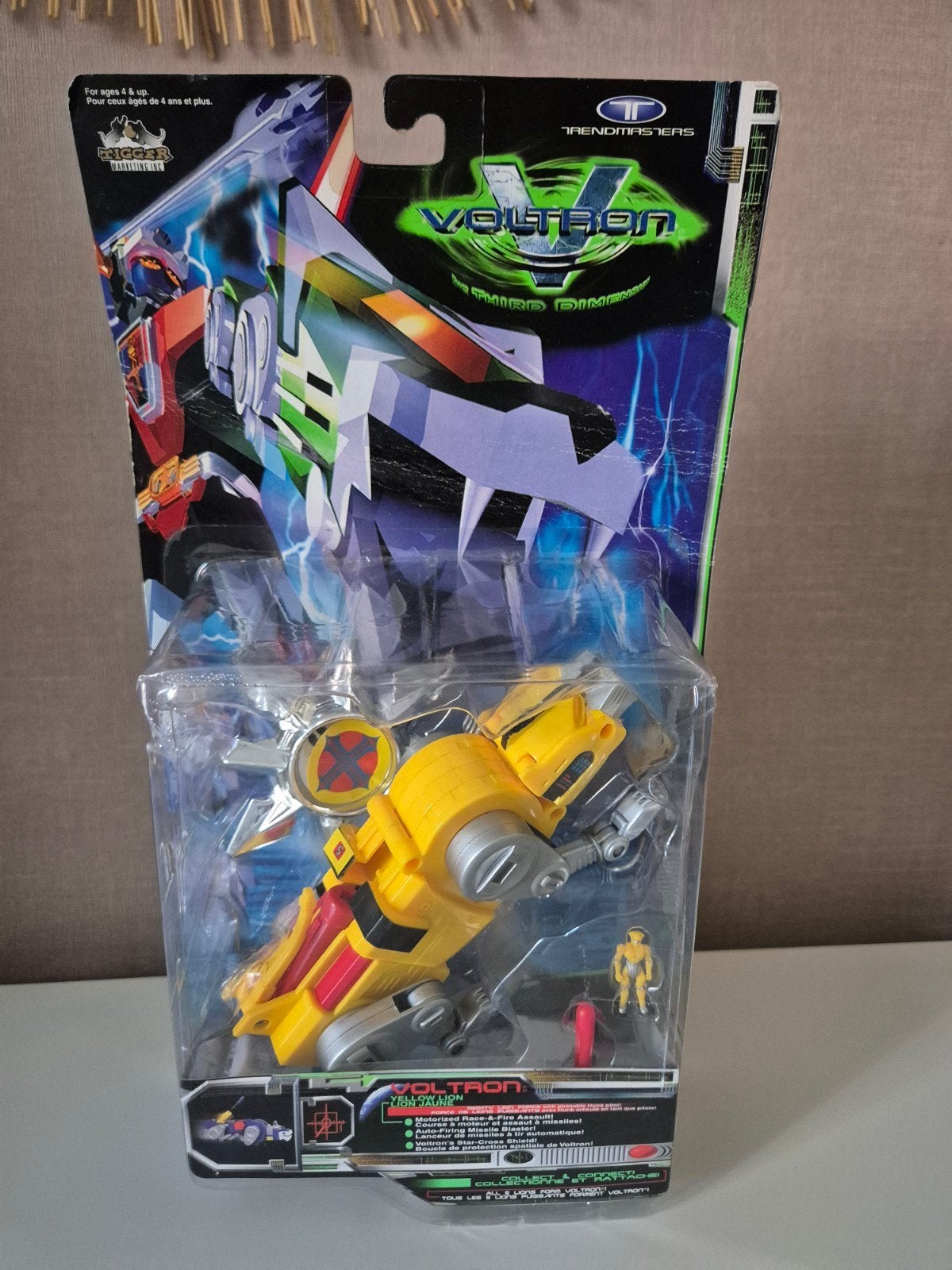 Voltron Yellow Lion in Third Dimension - Nieuw in verpakking, G1, Ophalen of Verzenden, Nieuw