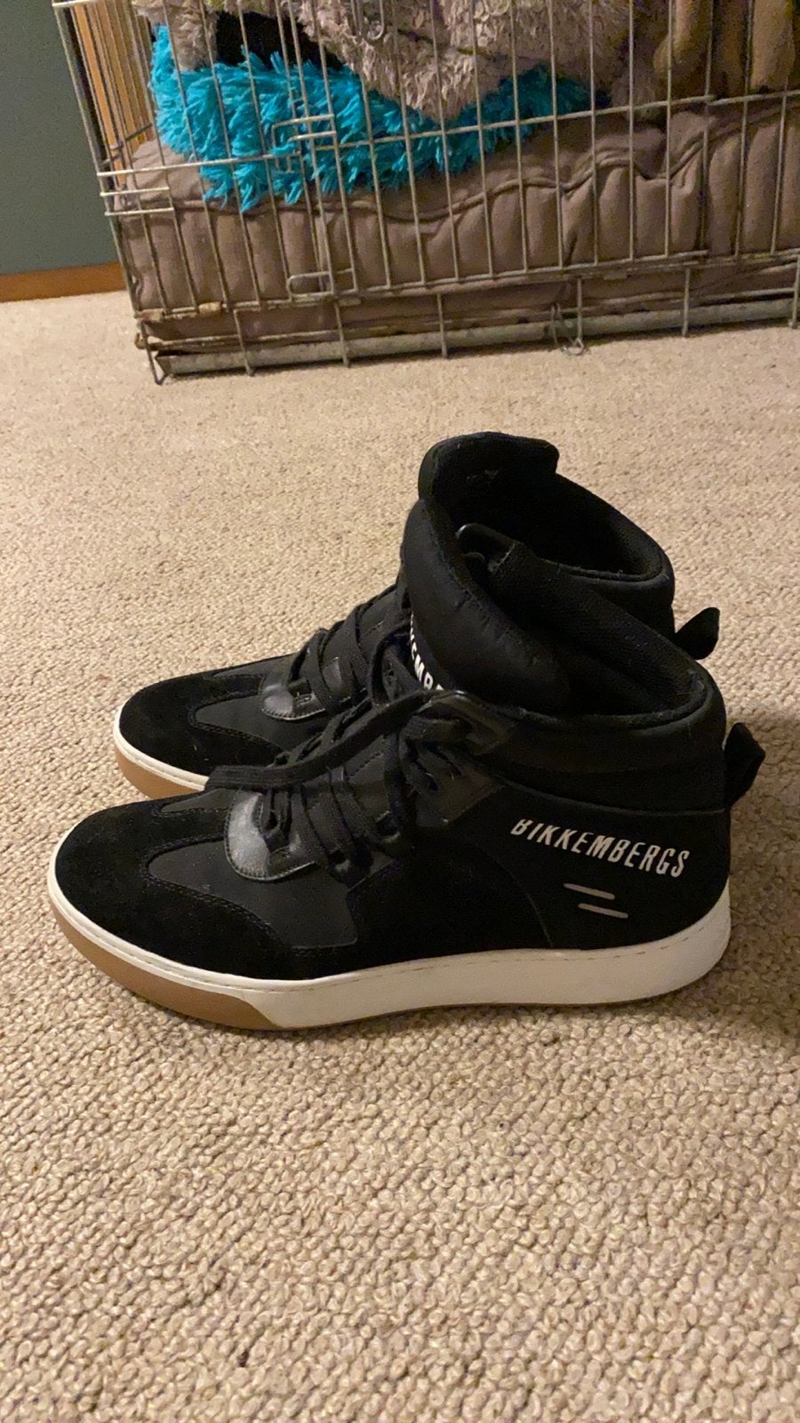 Bikkembergs hoge sneakers - Zwart - Maat 42, Ophalen of Verzenden, Zo goed als nieuw, Zwart, Sneakers of Gympen