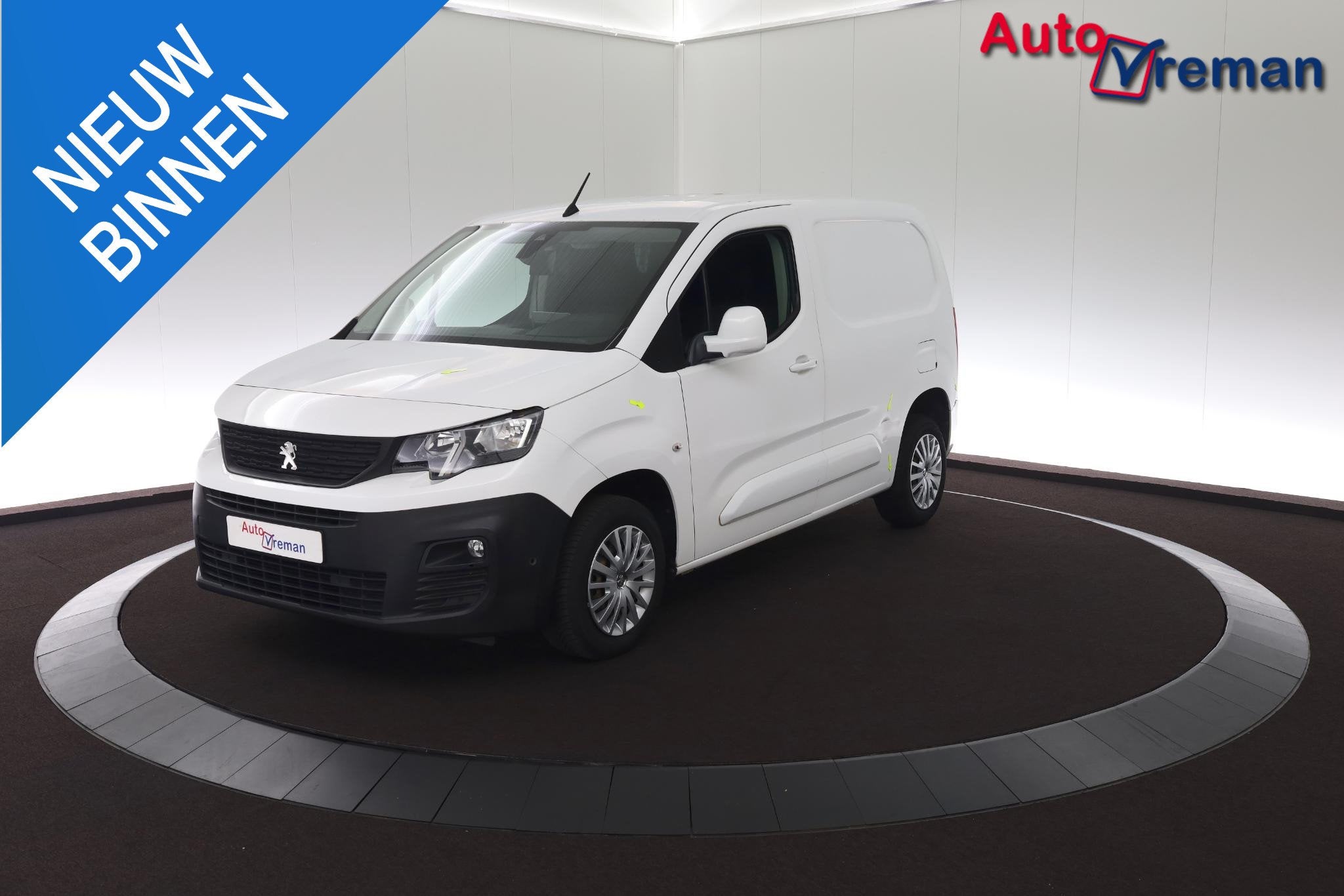 Peugeot Partner 1.6 BlueHDI Premium, Auto's, Voorwielaandrijving, Verwarmde buitenspiegels, Stof, Gebruikt
