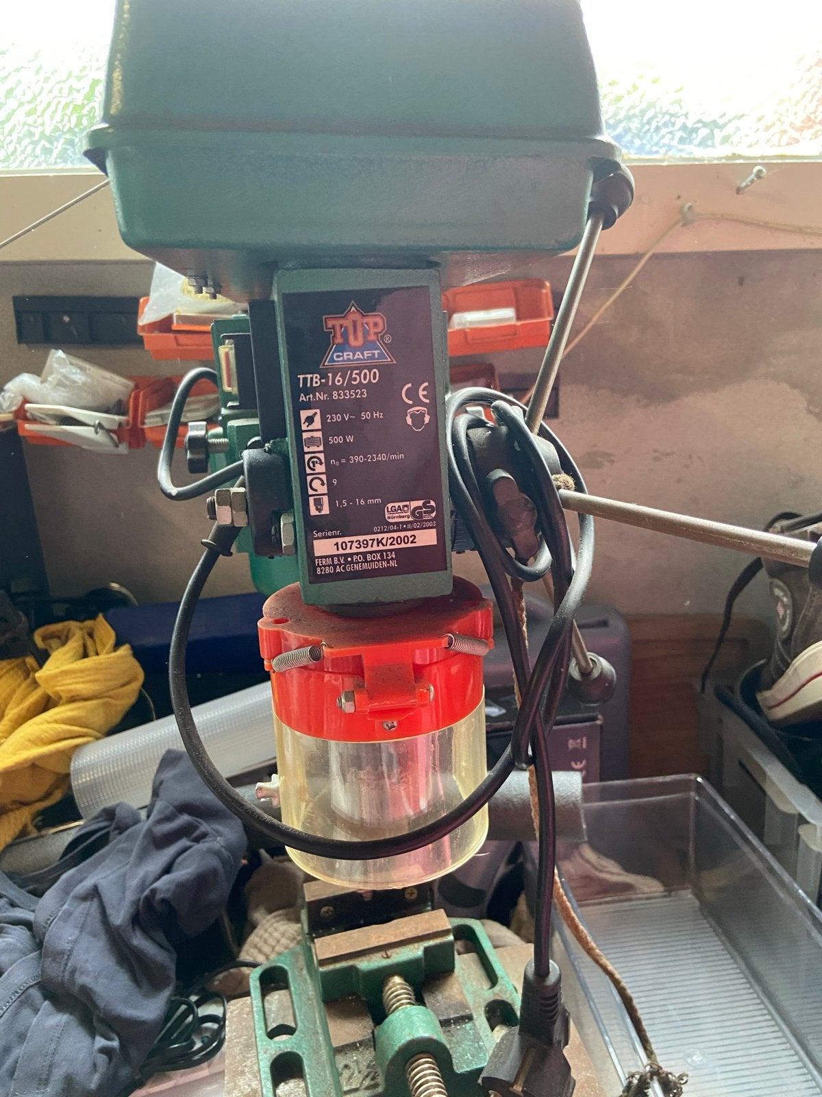 Kolomboormachine met Variabele Snelheden - Topcraft TTB-16/5, Variabele snelheid, Ophalen of Verzenden, Zo goed als nieuw, Kolomboormachine