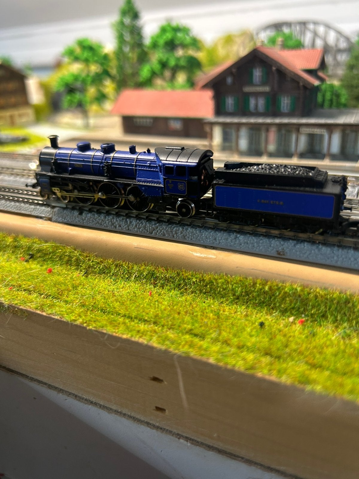Marklin z spoor Stoomlok met tender, Wisselstroom, Locomotief, Ophalen of Verzenden, Zo goed als nieuw