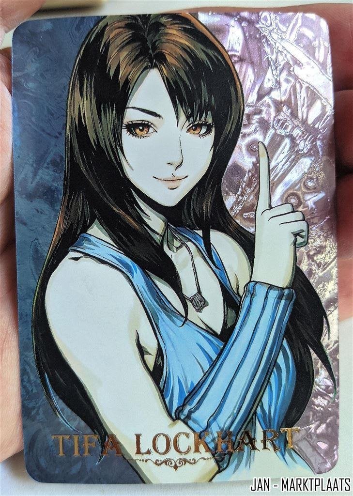 Tifa Lockhart Final Fantasy VII Foil Holo Card, Verzamelen, Verzenden, Kuifje, Nieuw, Beeldje of Figuurtje