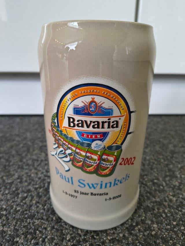 * Bavaria stenen pul 25 jubileum 1977 – 2002 Paul *, Verzamelen, Biermerken, Zo goed als nieuw, Pul(len), Bavaria, Ophalen of Verzenden