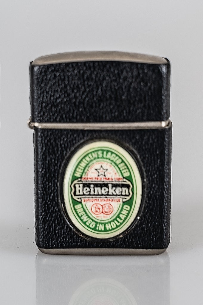 Oude Heineken aansteker, Verzamelen, Biermerken, Gebruikt, Overige typen, Heineken, Ophalen of Verzenden