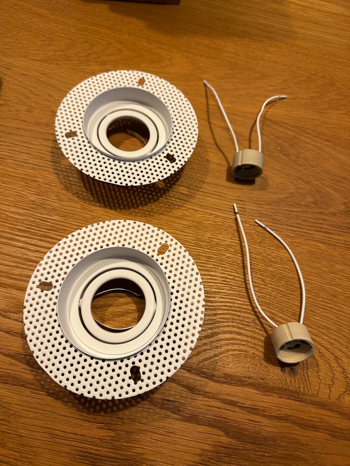 2x GU10/MR16 Trimless inbouwspots met fittingen - Wit, Huis en Inrichting, Ophalen of Verzenden, Nieuw, GU10, Overige typen