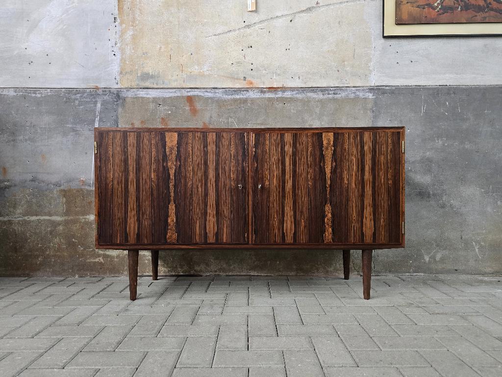 Mid Century Design Lowboard Palissander | Vintage Dressoir 2, Gebruikt, Ophalen of Verzenden, Grenenhout, 25 tot 50 cm