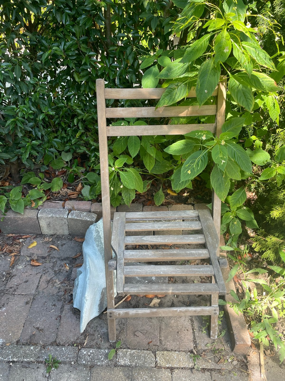 2x Herlag Opklapbare Tuinstoelen - Stevig Hout, Ophalen, Gebruikt, Hout, Inklapbaar