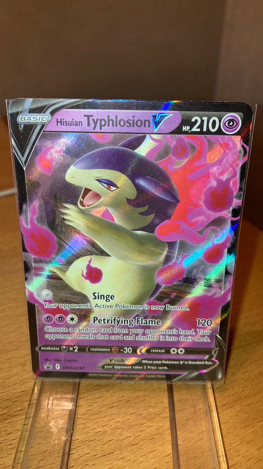 Pokemon Typhlosion V Swsh promo 237 Sword&Shield 3,00 euro, Ophalen of Verzenden, Zo goed als nieuw