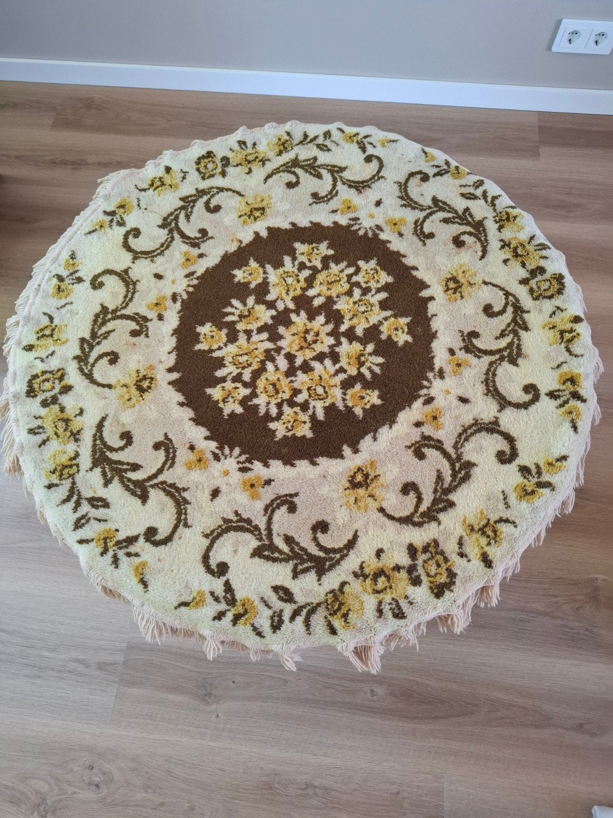 Vinted rond tafelkleed van wol, Ophalen, 50 tot 100 cm, Rond, 50 tot 100 cm