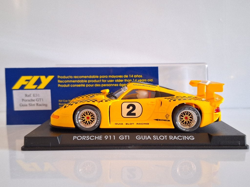 Fly Porsche 911 GT1 Guia Slot Racing #2 - Ref. E31( ZELDZAAM, Overige merken, Racebaan, Fly, Nieuw