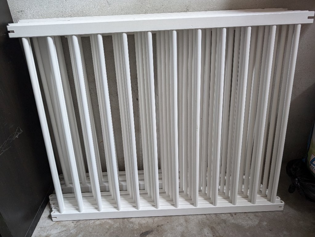 Grondbox / Speelbox – 8 panelen – Wit – Met deurtje, Kinderen en Baby's, Boxen, Ophalen, Gebruikt, Overige vormen