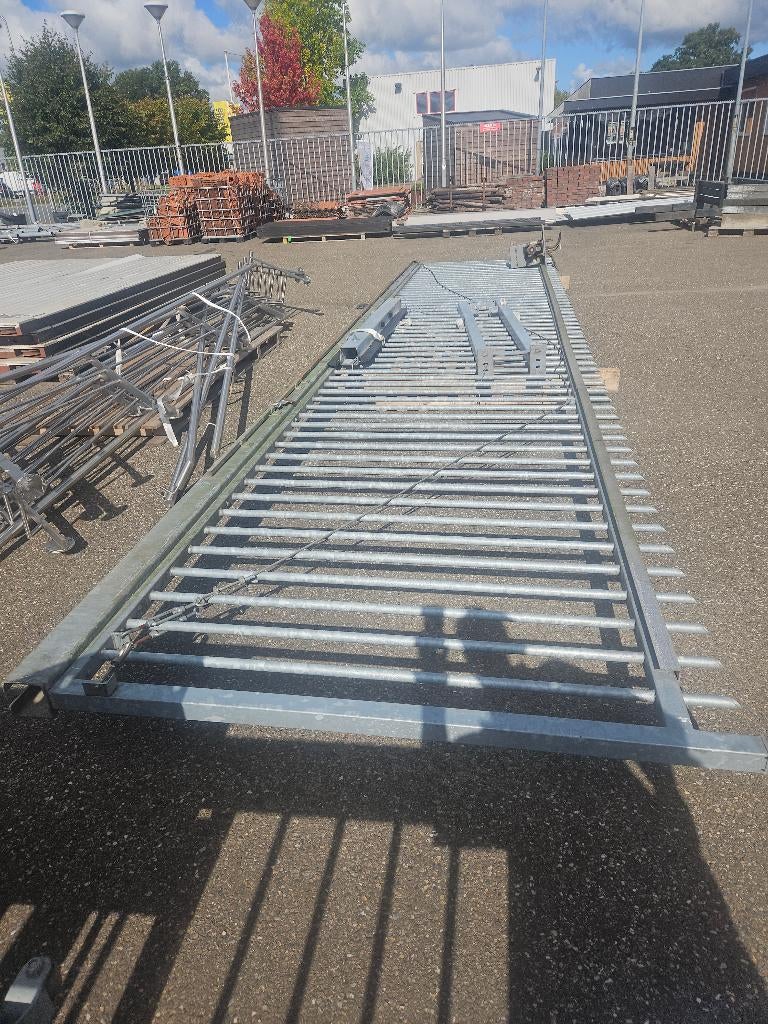 Schuifpoort toegangspoort poort gegalvaniseerd ( 178 ), Tuin en Terras, Zo goed als nieuw, Nb, Nb, Nb