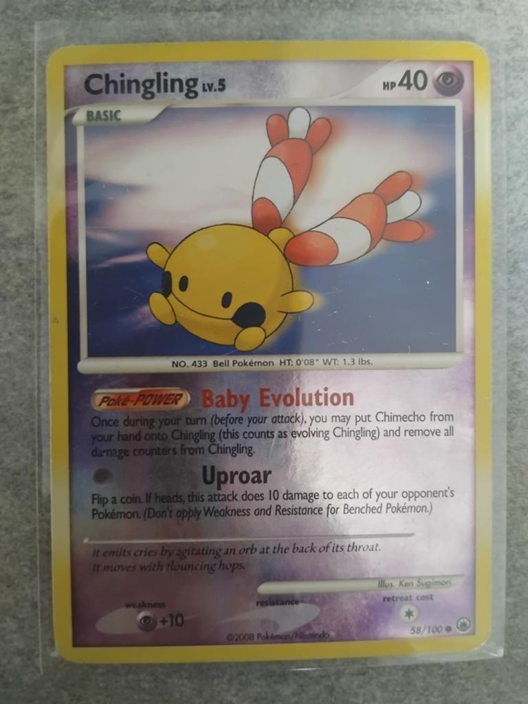 Chingling Lv.5 Pokémon Kaart (58/100), Ophalen of Verzenden, Gebruikt, Losse kaart