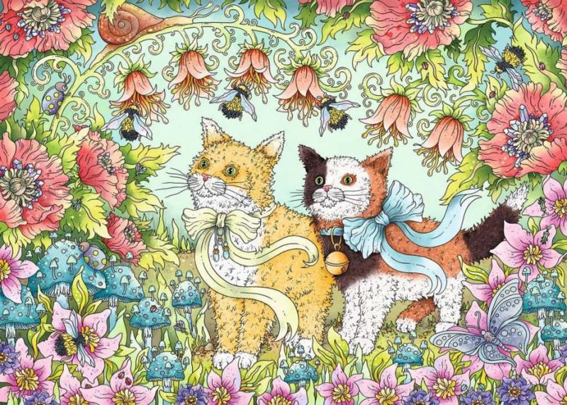 Ravensburger - Katten Vriendschap - 1000 stukjes, Ophalen of Verzenden, 500 t/m 1500 stukjes, Nieuw, Legpuzzel